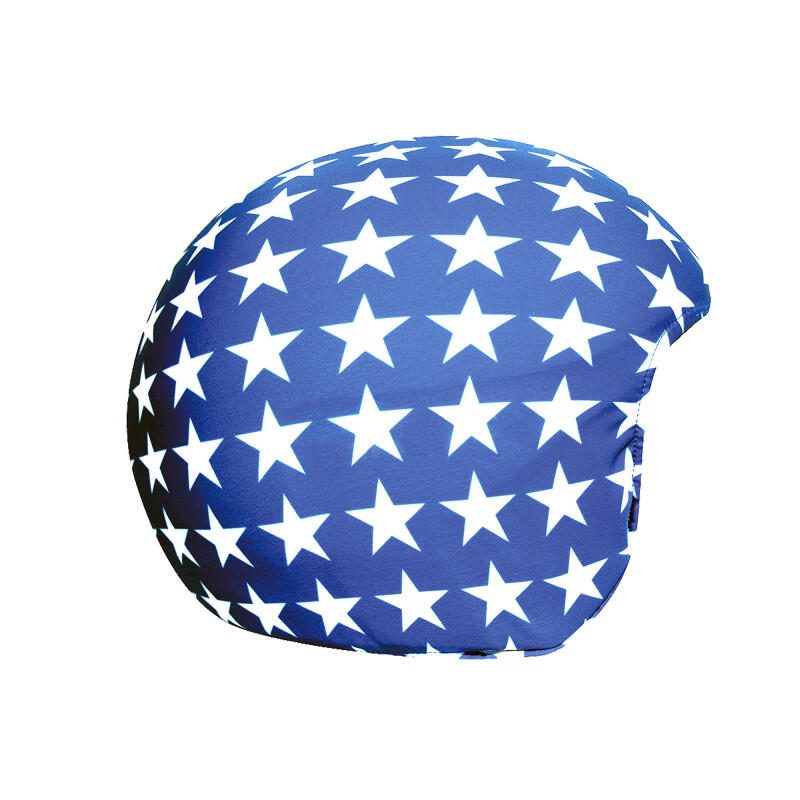 Housse de casque fantaisie-Coolcasc- Etoiles blanches -Taille unique