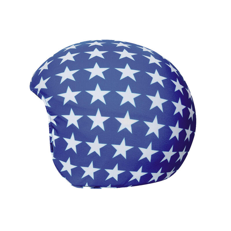 Housse de casque fantaisie-Coolcasc- Etoiles blanches -Taille unique