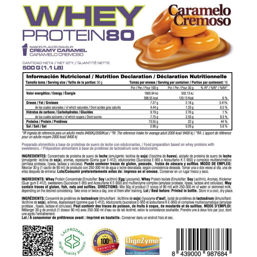 Whey Protein80 - 500g Caramelo Cremoso MASMUSCULO 6/6