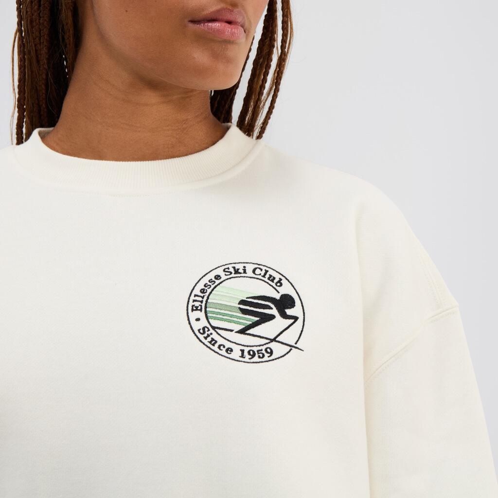 Sudaderas jerseys polares para Mujer Ellesse Areski crew  Blanco 3/7