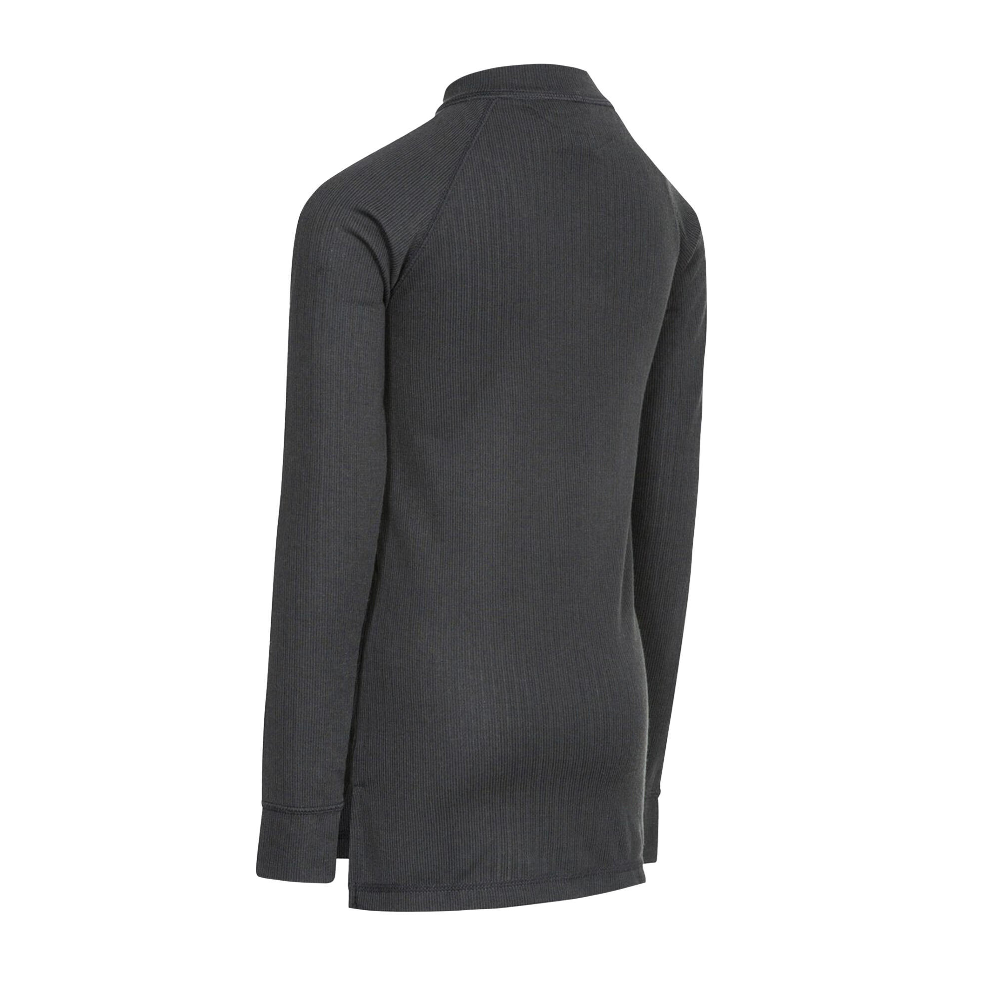 Childrens/Kids Wise360 1/2 Zip Baselayer Top (Black) 2/3