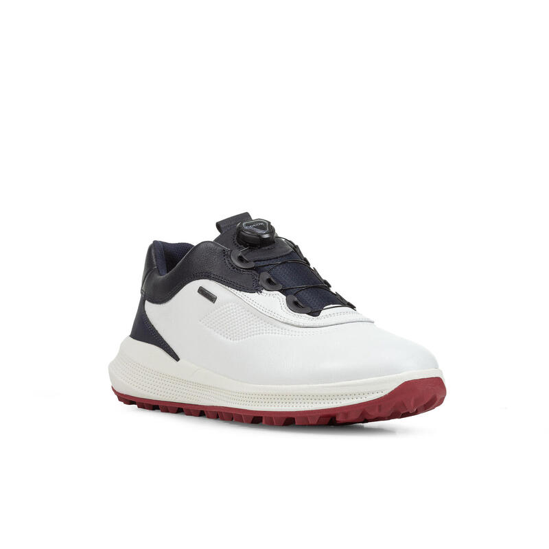 Chaussures de golf Geox pour homme Amphibiox BOA Blanc