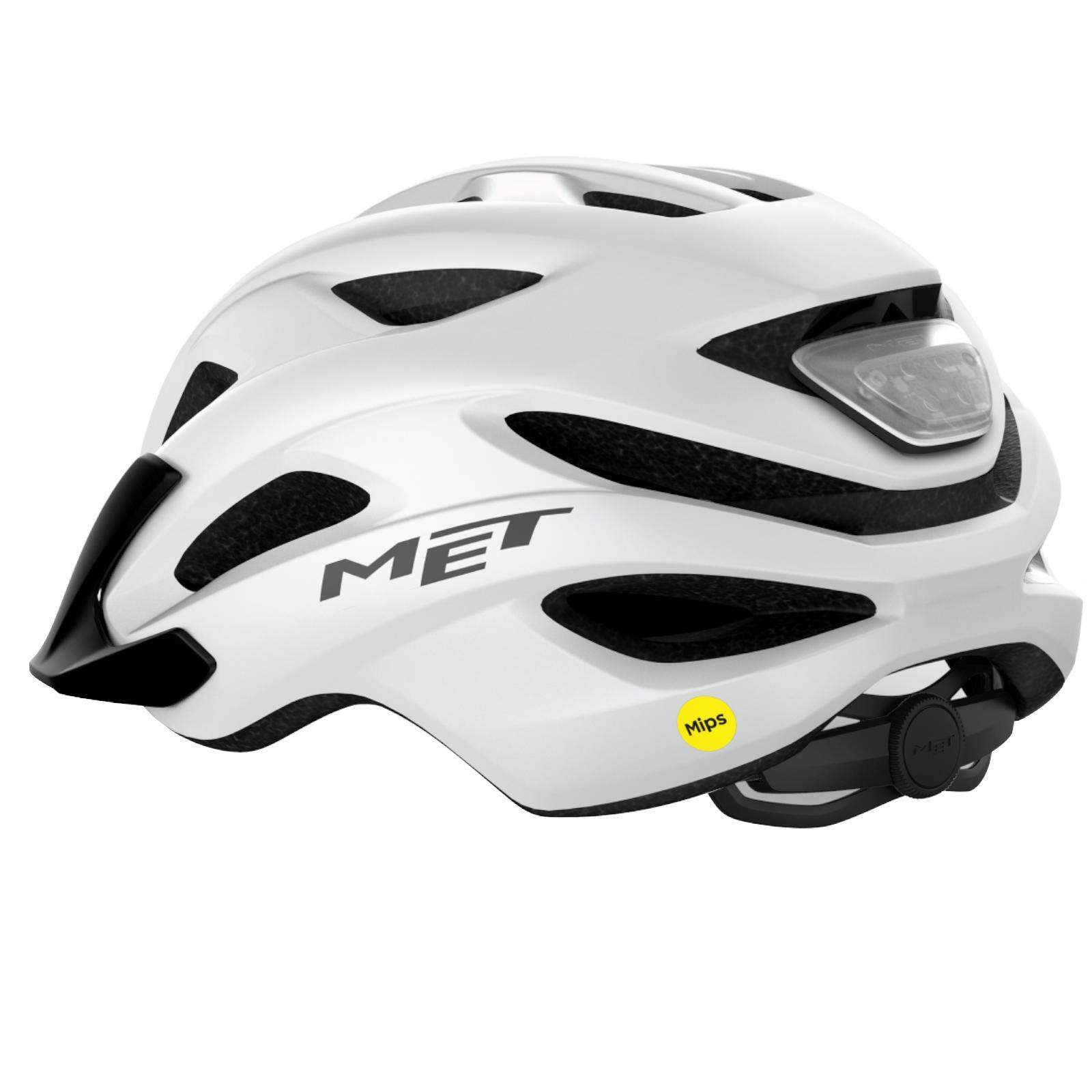 Casque MET Crossover Mips Blanc Mat 3/4