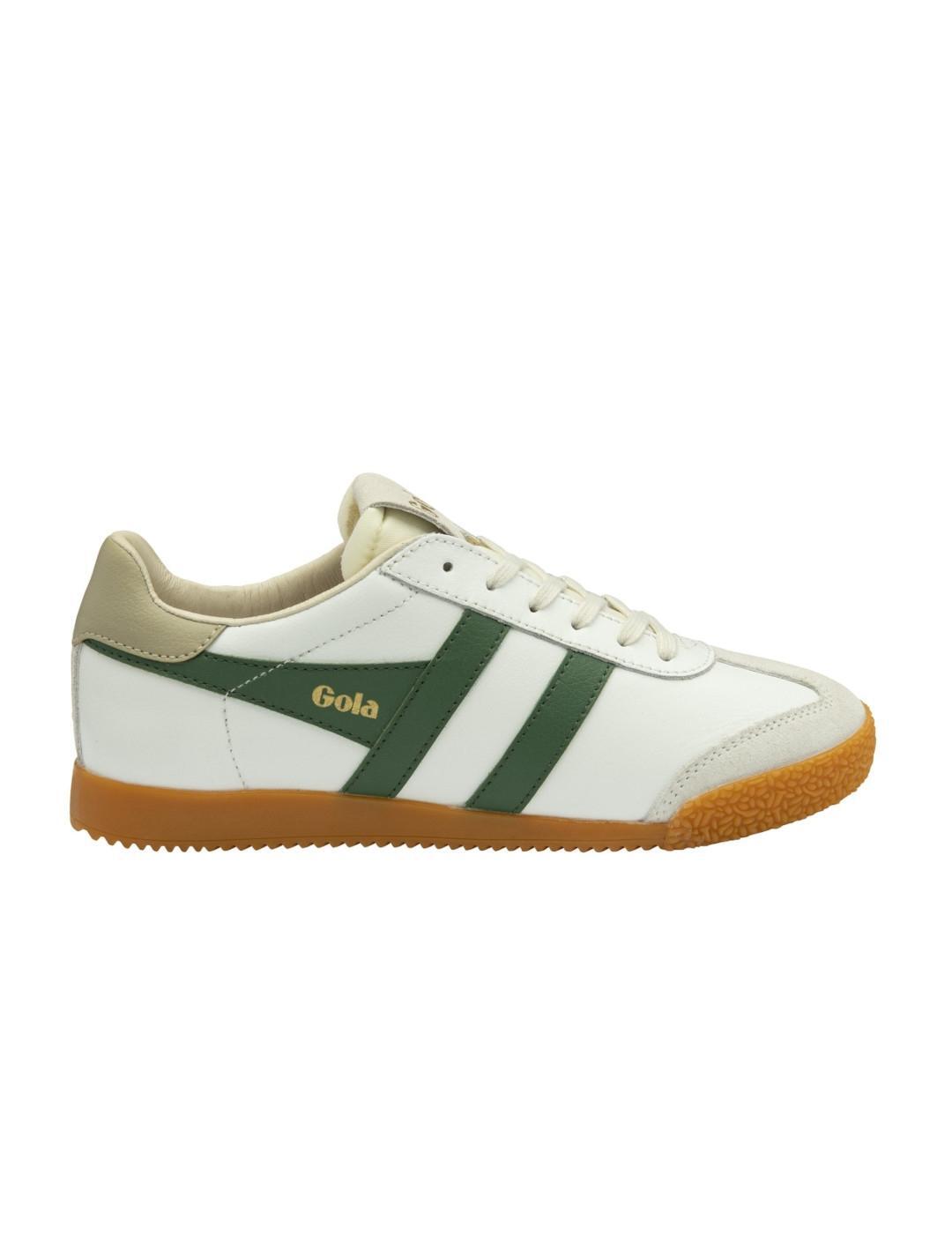 Sapatilhas para mulher gola elan couro branco
