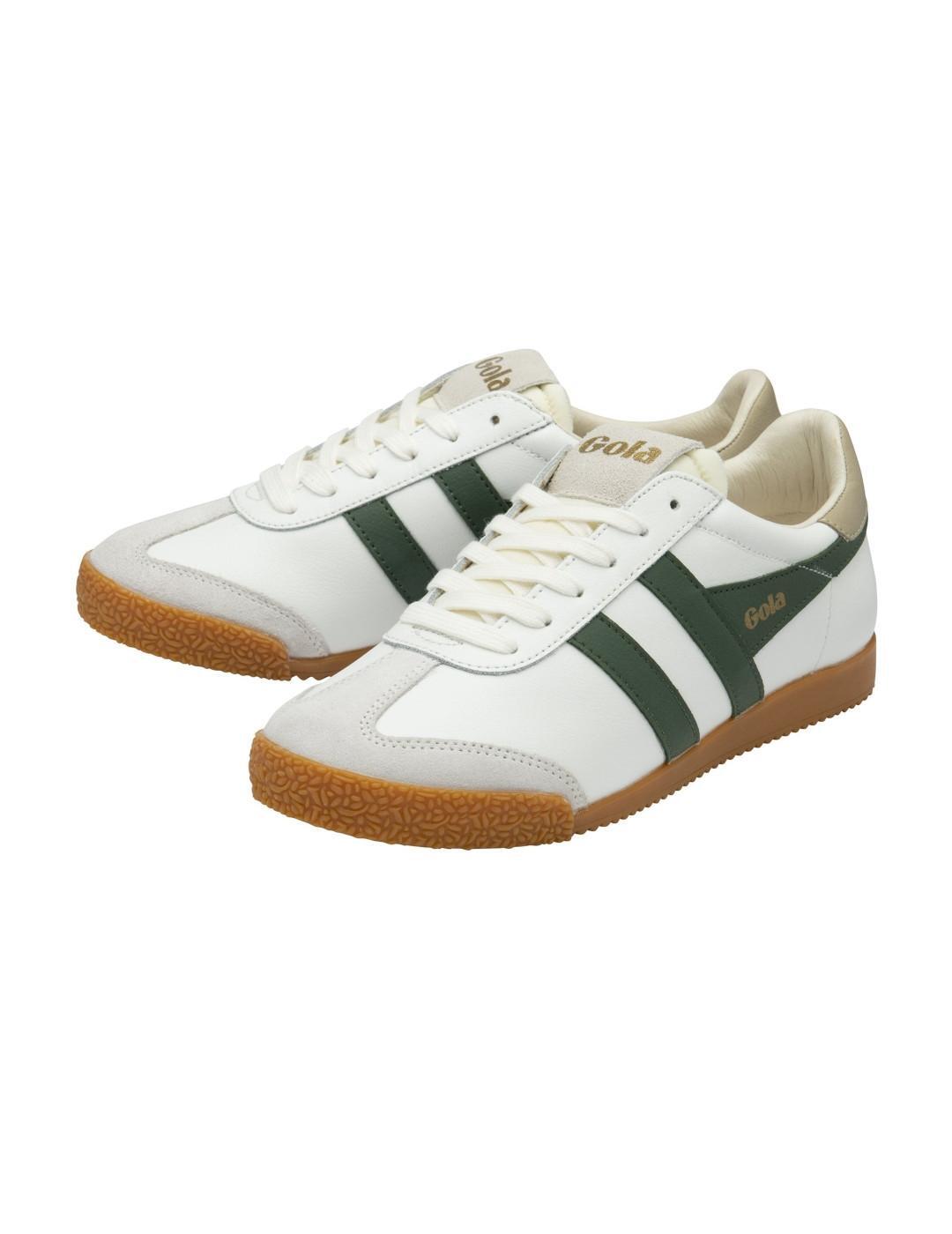 Baskets pour femmes Gola Elan cuir Blanc 3/6