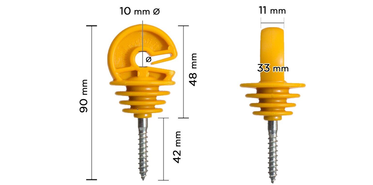 Kit 1 x Elettrificatore 220V + 1 x Filo 250 MT 2 Mm² + 100pz isolatori per ferro 4/5