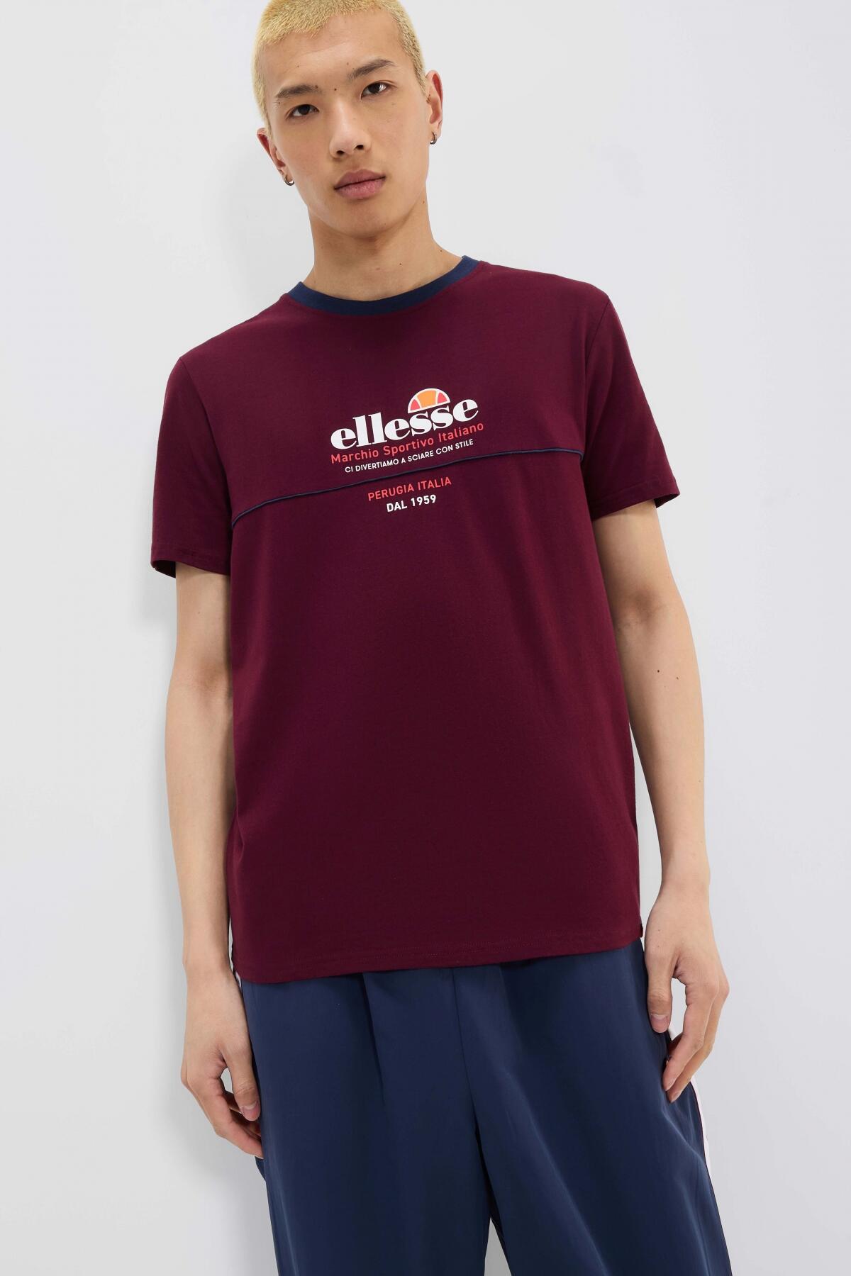 Camisetas Hombre Ellesse Camisetas Hombre Ellesse Svellan Tee Burdeos Burdeos 5/5