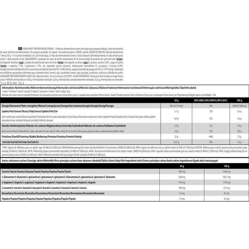 Whey Protéine | 100% Whey Professional (5kg) | Vanille