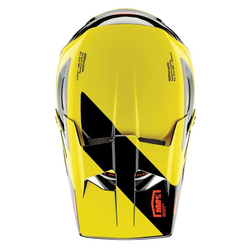 Vliegtuigcomposiet helm - LTD Neon Geel