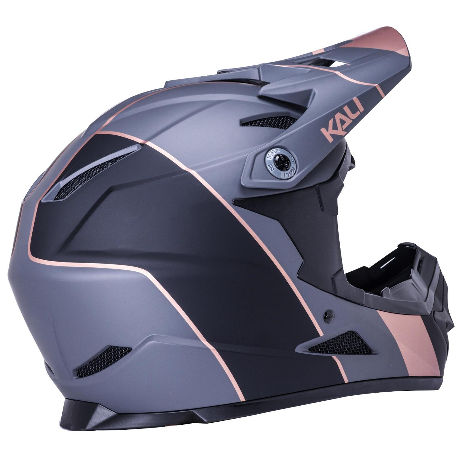 Casque intégral Kali Zoka Stripe Mat Noir Bronze 4/5
