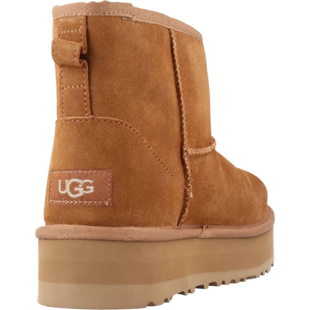Bottes Ugg Modèle Classic Mini Platform Couleur Brun Clair 3/5