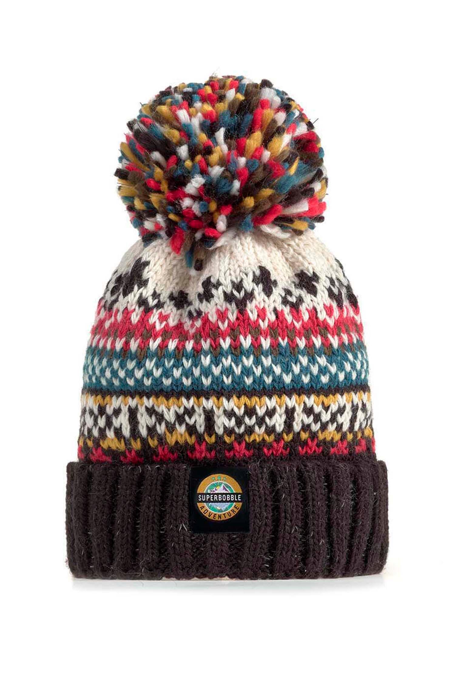 Kids Jet Black Nordic Knit Hat 2/4