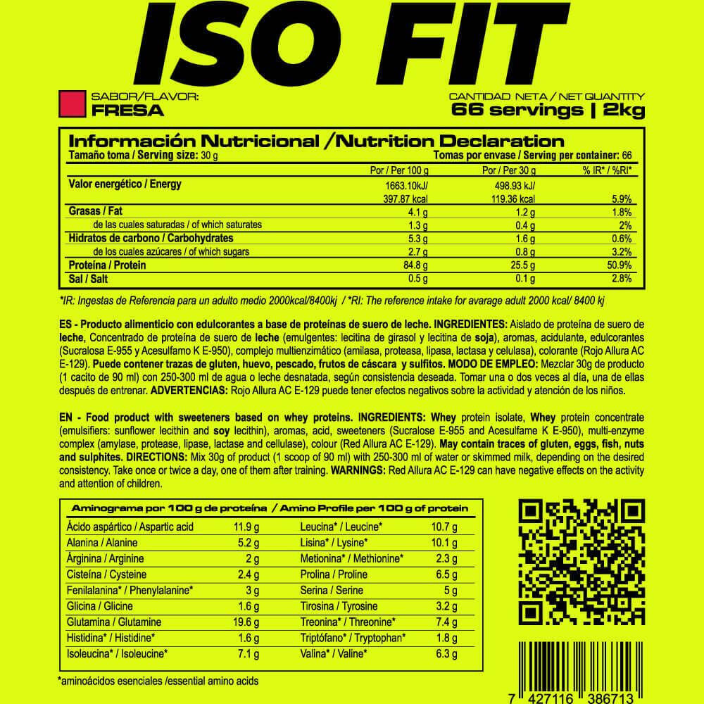 ISO Fit - 2 kg aardbei Masmusculo 6/7