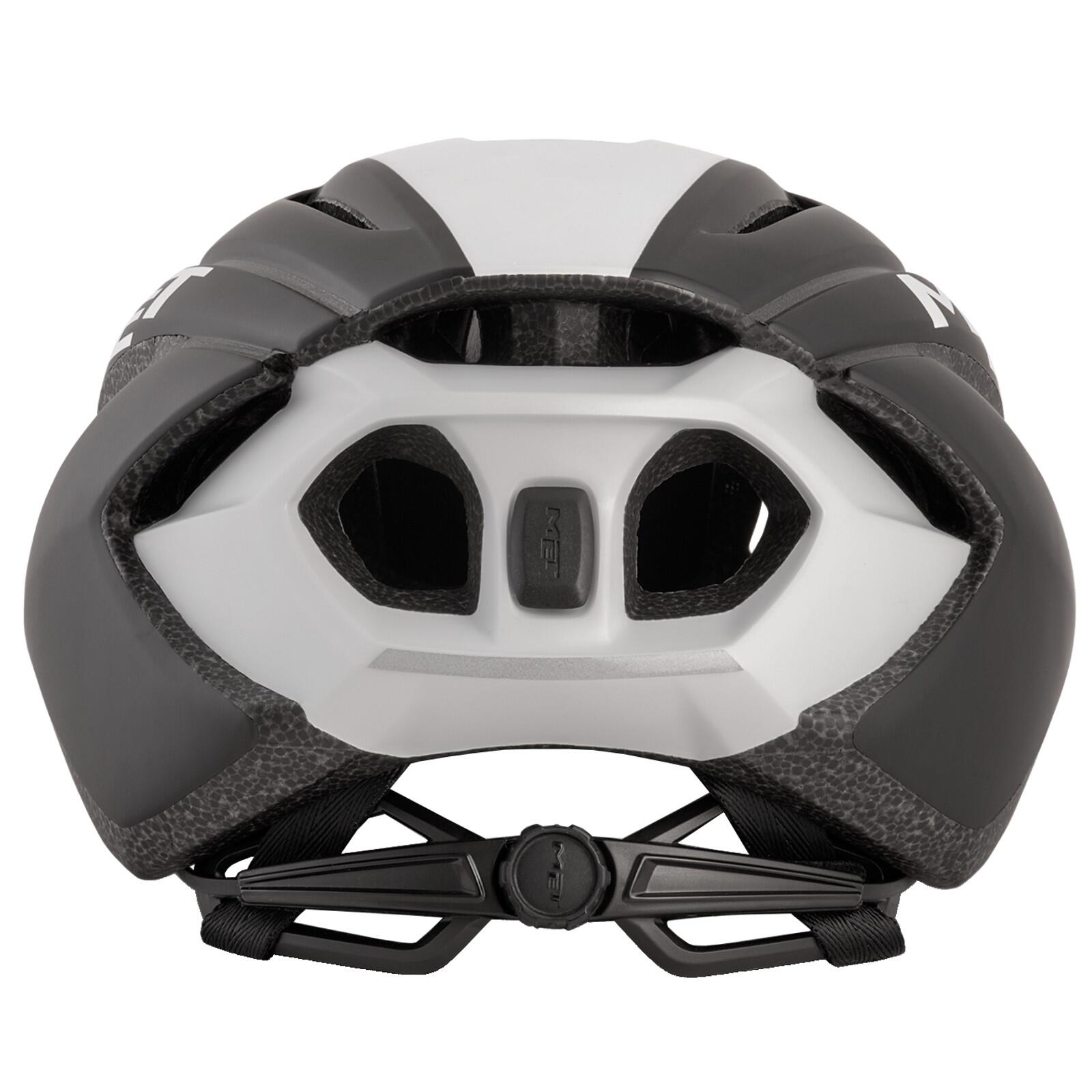 Casque de Route MET Strale Noir|Blanc|Panneau 4/4