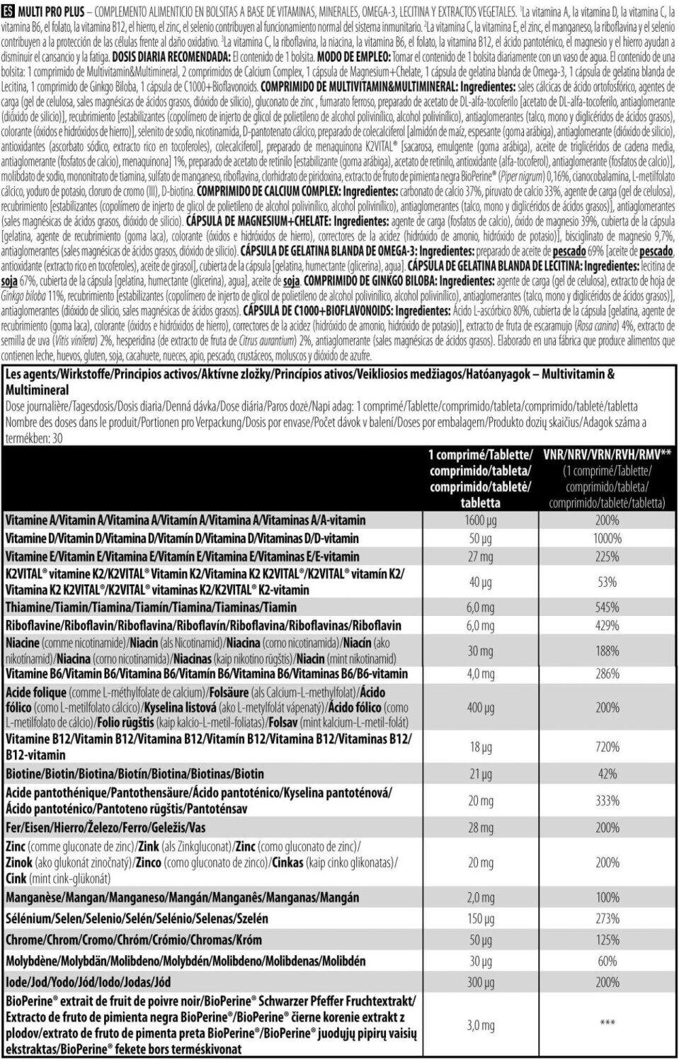 Multi Pro Plus - 30 opakowań Scitec Nutrition 4/4