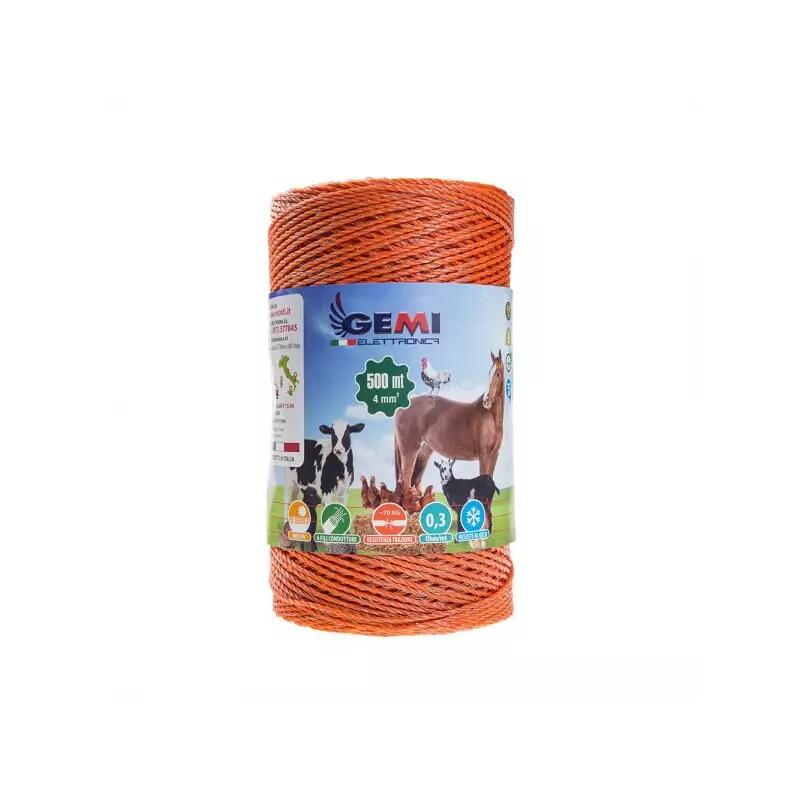Kit 1x Elettrificatore 12V/220V + 1x Filo 500MT 4Mm² + 100pz isolatori per ferro 3/5