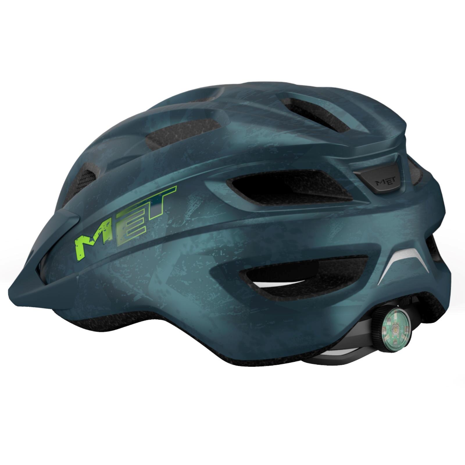 Met Crackerjack Bicycle Helmet Blue 3/4