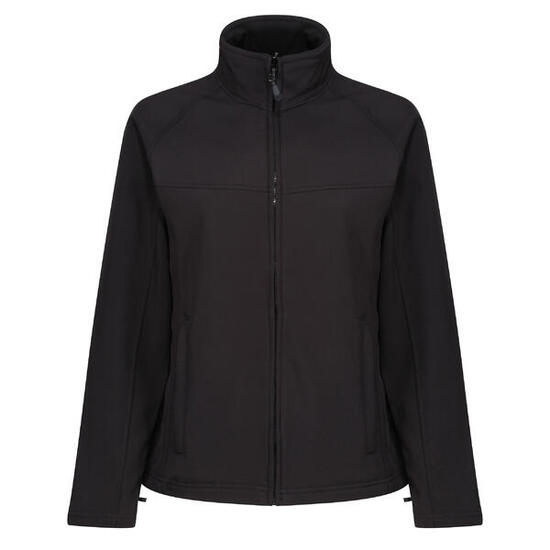 Veste softshell Regatta UPROAR Femme noire hydrophuge, poches zippées