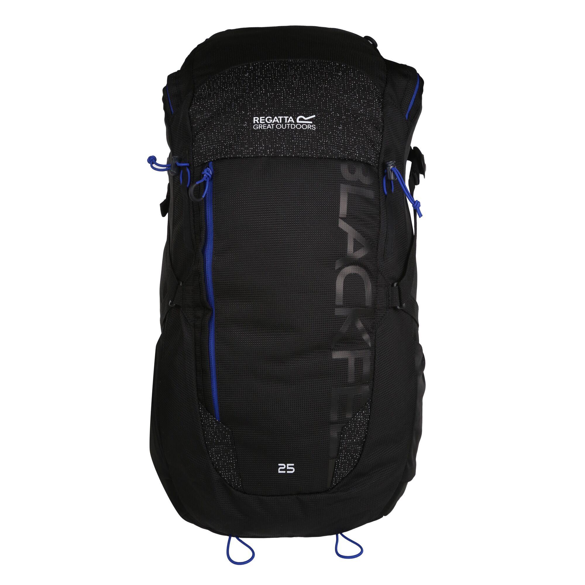 REGATTA Blackfell III 25L Rucksack (Black/Surfspray Blue)