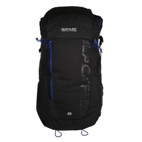 Blackfell III Rucksack 25 Liter Damen und Herren Schwarz/Königsblau
