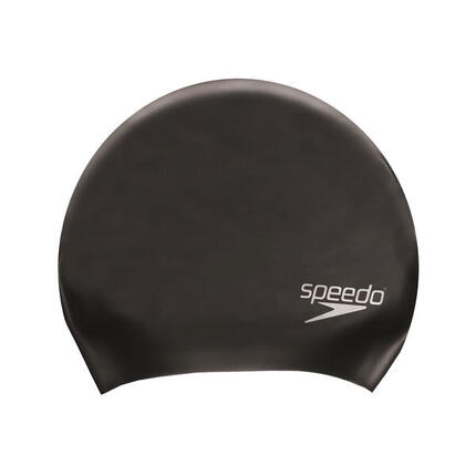 Badekappe für lange Haare für HerrenDamen Unisex Damen und Herren Schwarz