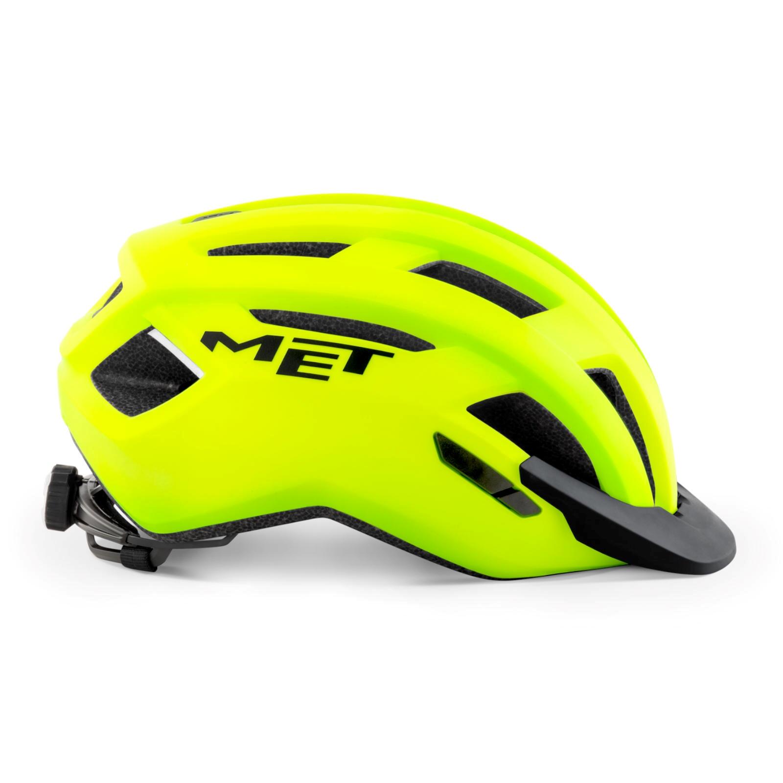 Casque Allroad MET avec visière amovible - Jaune mat 2/5