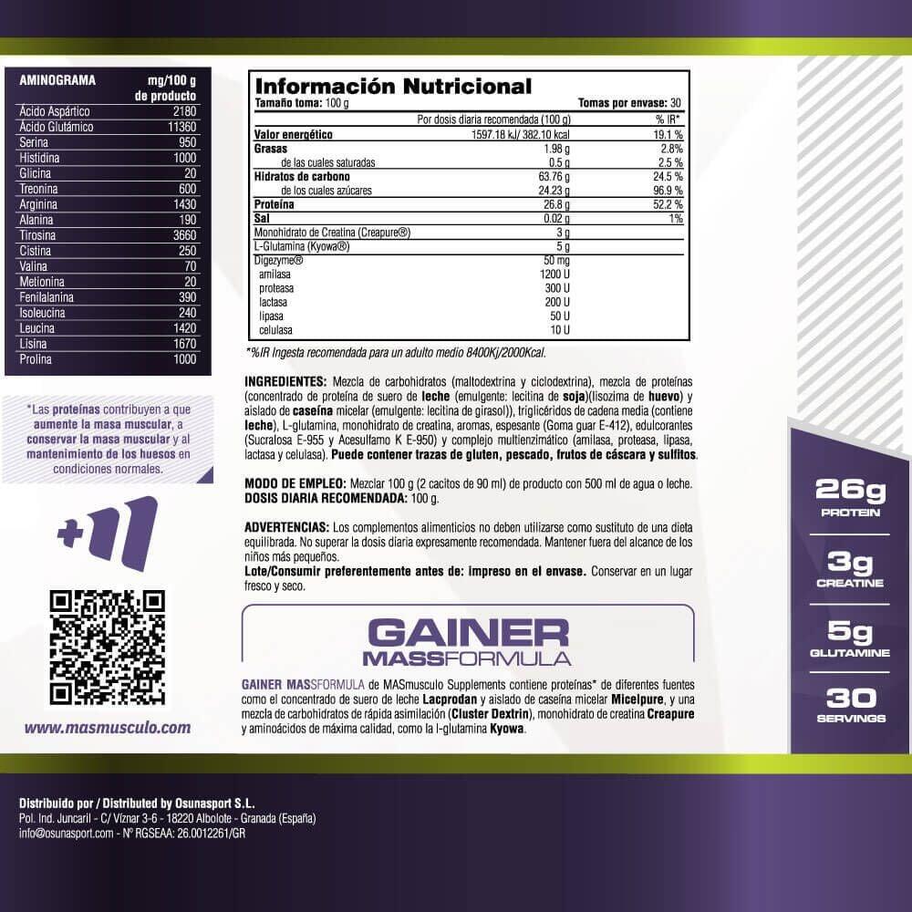 Gainer MASS Formula - 3 Kg di gelato alla vaniglia MM Supplements 4/4