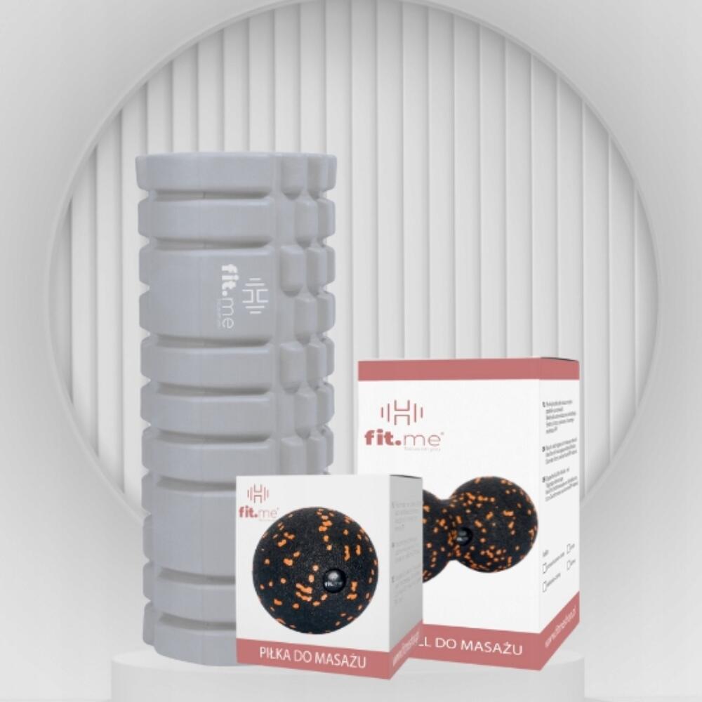 Zesatw Roller z Wypustkami+ Duoball+ Piłka do masażu Fit.me 2/7
