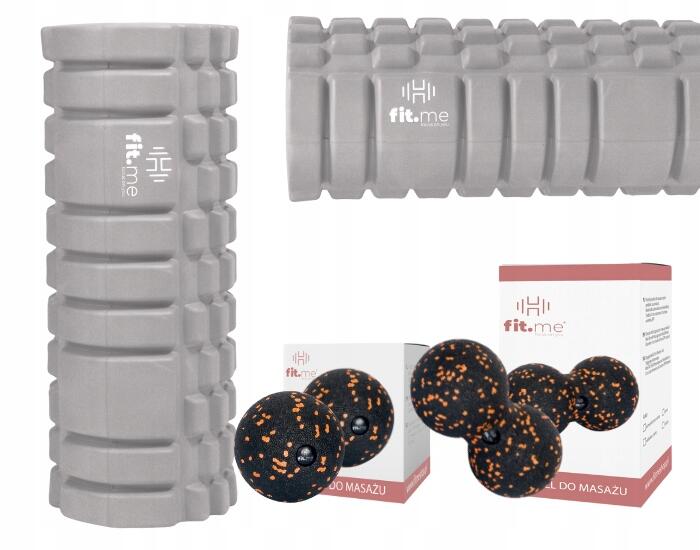 Zesatw Roller z Wypustkami+ Duoball+ Piłka do masażu Fit.me 7/7