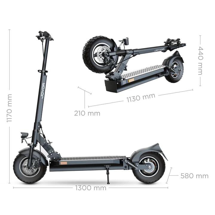 Joyor Y8-S ABE Elektrische Step Zwart + Helm 6/7