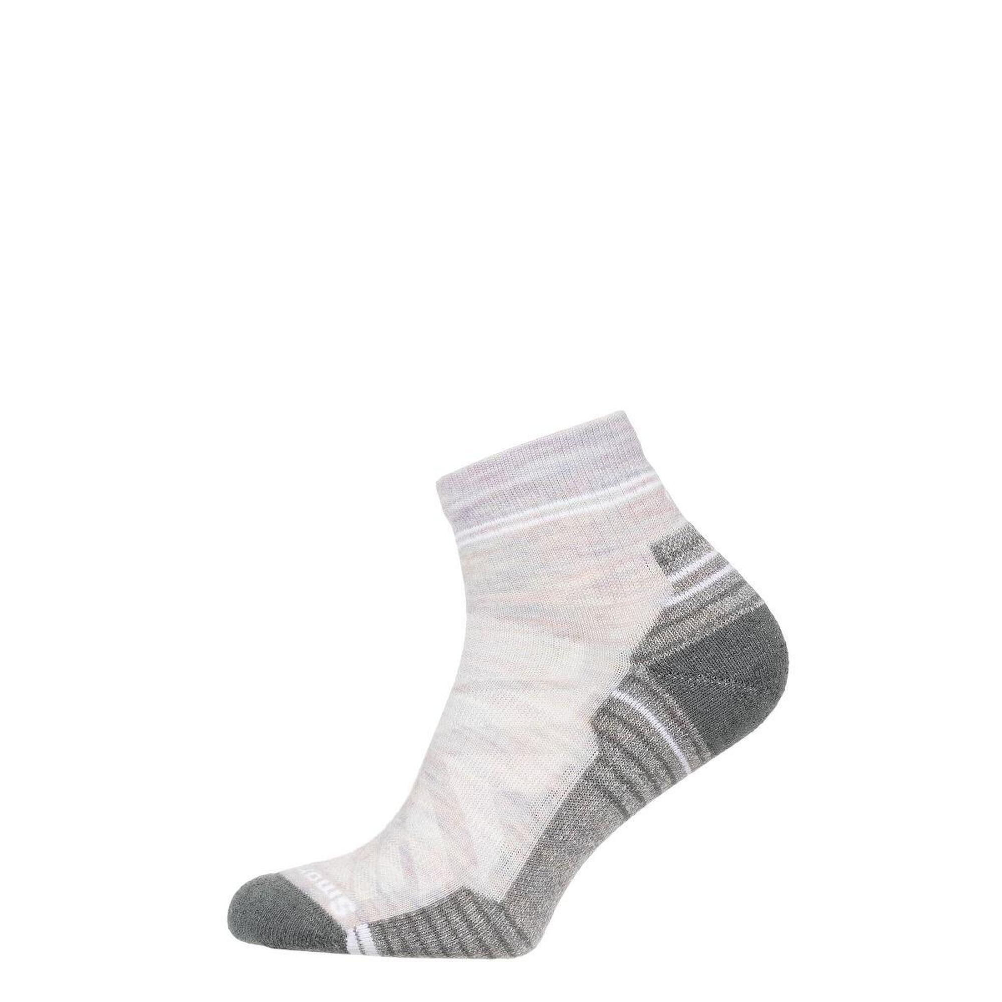 Smartwool - Chaussettes De Randonnée Smartwool Hike Light Cushion Ankle Pour Femme - Sous-chaussette - Gris|violet - Decathlon