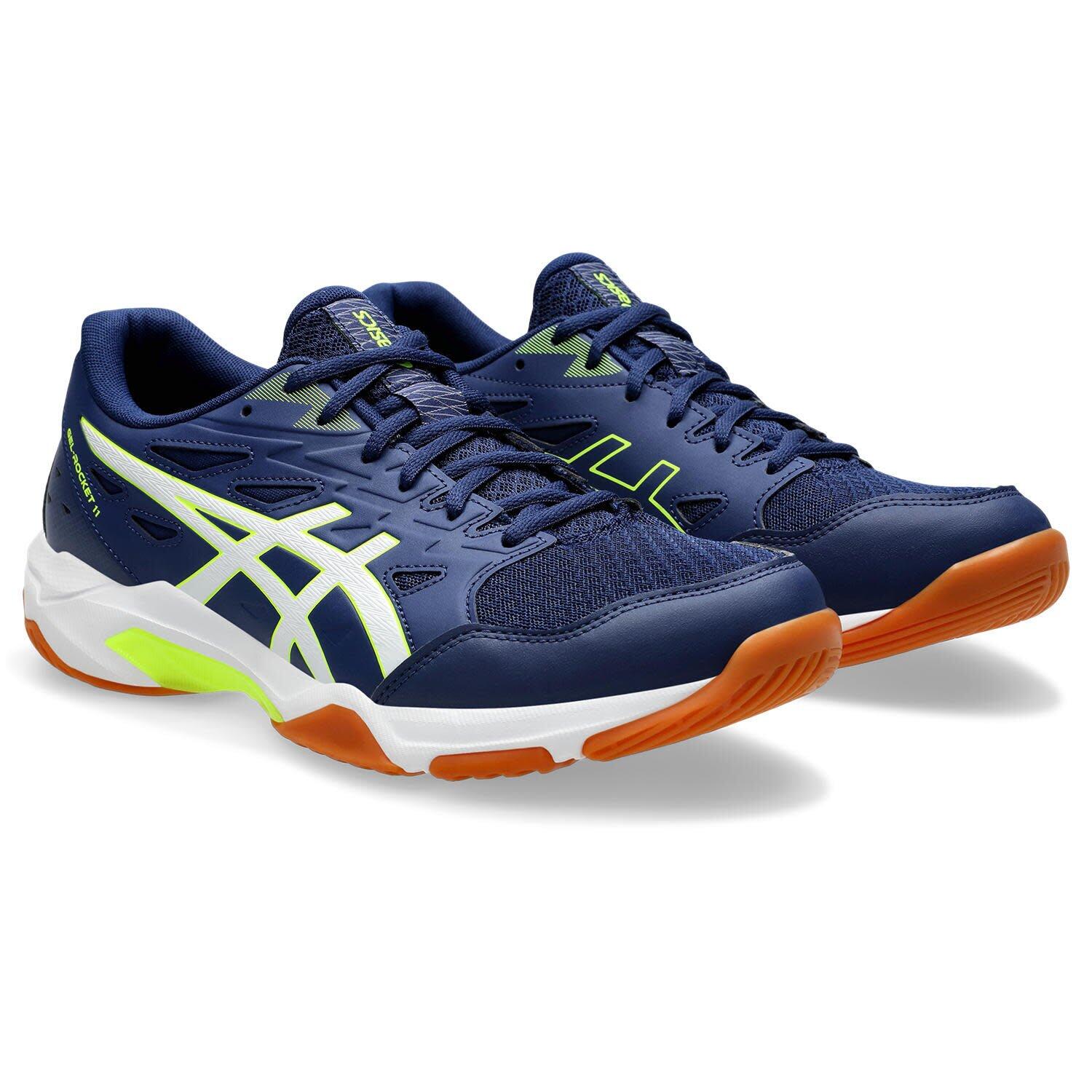 Sport In De Zaal Heren - ASICS Gel Rocket 11 - Blue Expanse/Safety Yellow 2/7