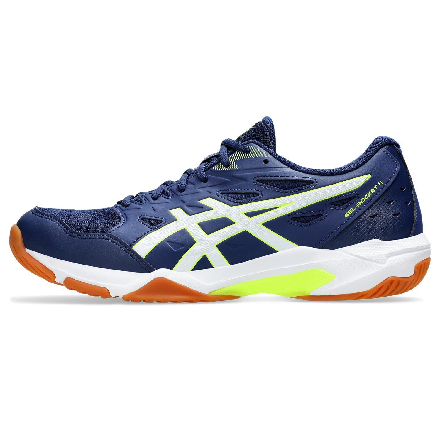 Sport In De Zaal Heren - ASICS Gel Rocket 11 - Blue Expanse/Safety Yellow 3/7