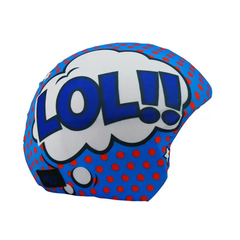 Housse de casque fantaisie - Coolcasc - Bleu : lol/wtf - Taille unique 4/4