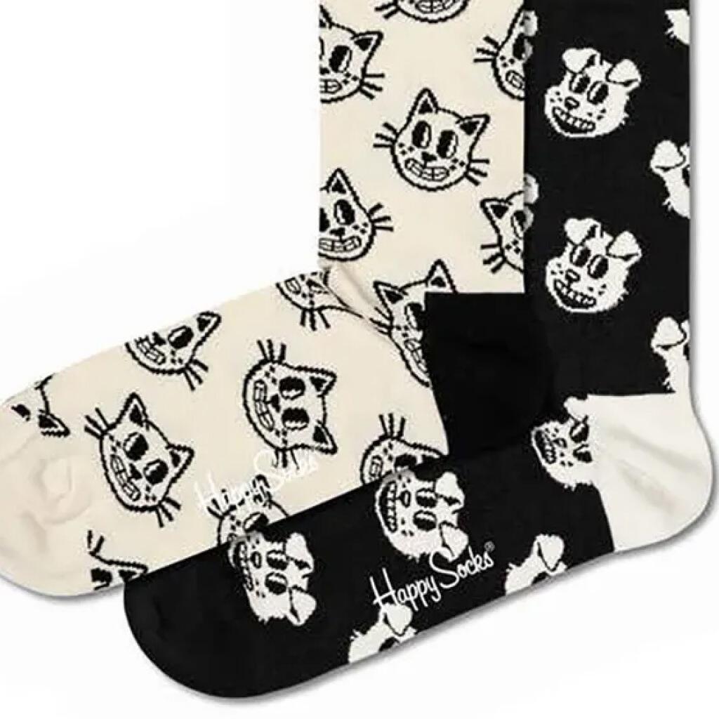 Meias Happy Socks Modelo Pets Sock Cor Branco 3/5