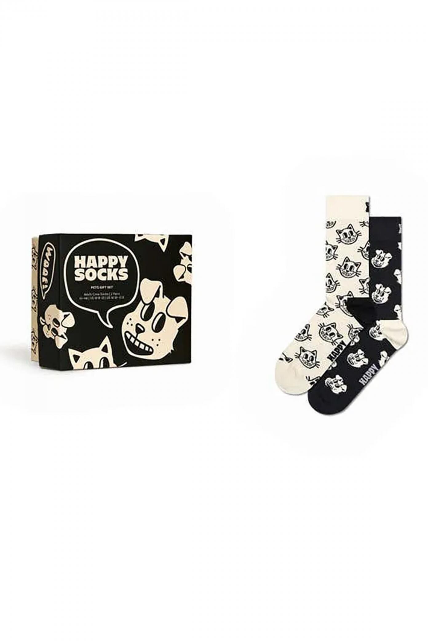 Meias Happy Socks Modelo Pets Sock Cor Branco 5/5