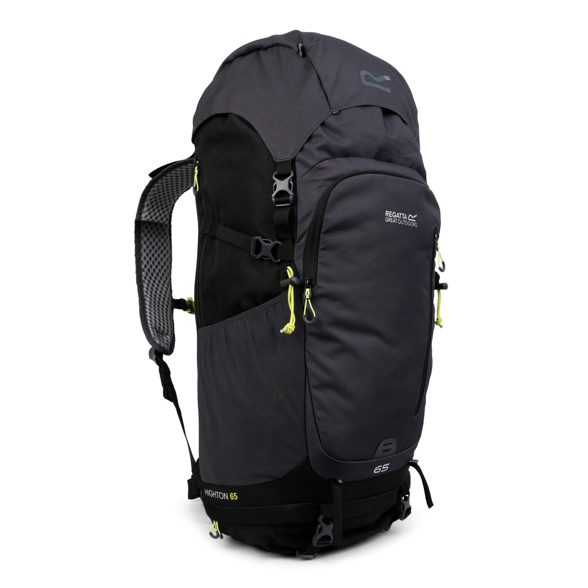 Highton V2 65L Hiking Backpack (Black/Seal Grey) 3/4