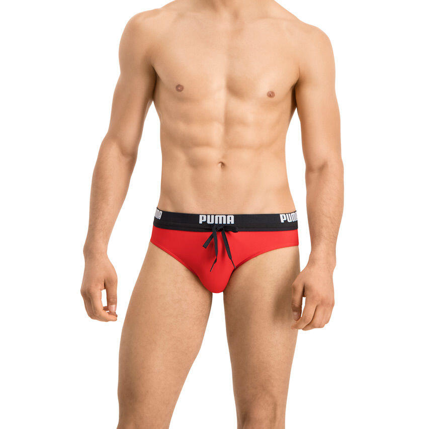 PUMA Herren Badehose Badeshorts Klassischer Badeslip Summer Brief Swim Shorts 2/4