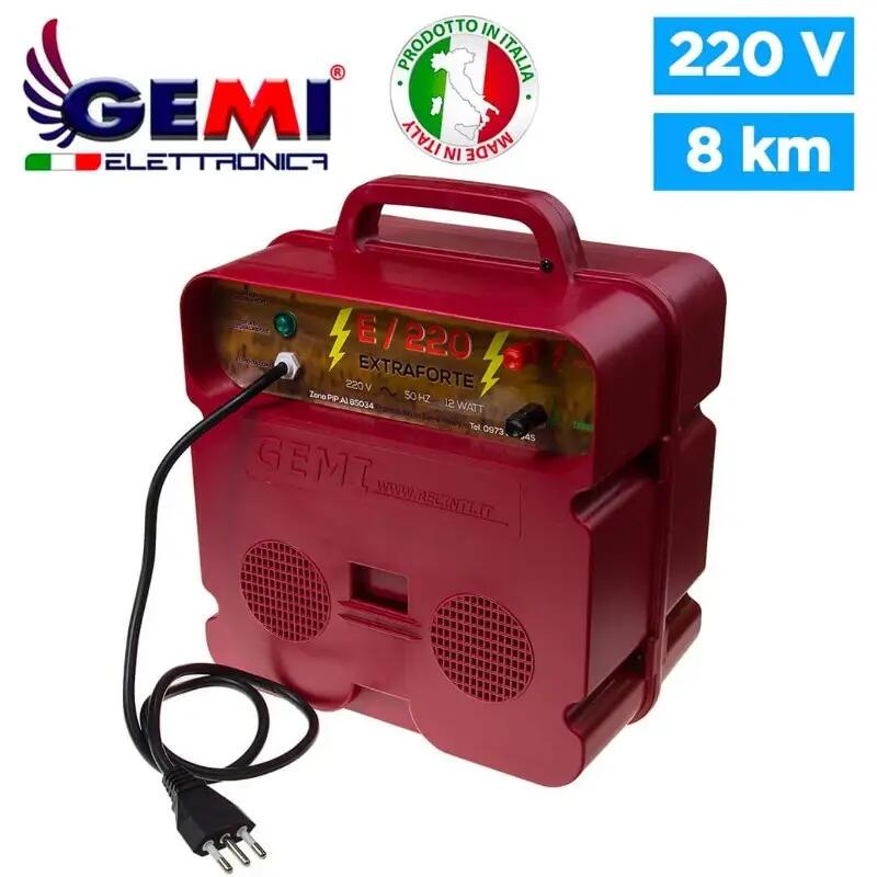 Elettrificatore E/220 EXTRAFORTE Per Recinti Elettrici 220V 2/5