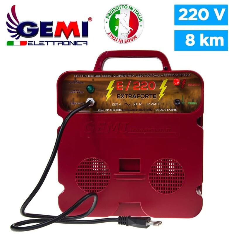 Elettrificatore E/220 EXTRAFORTE Per Recinti Elettrici 220V 3/5
