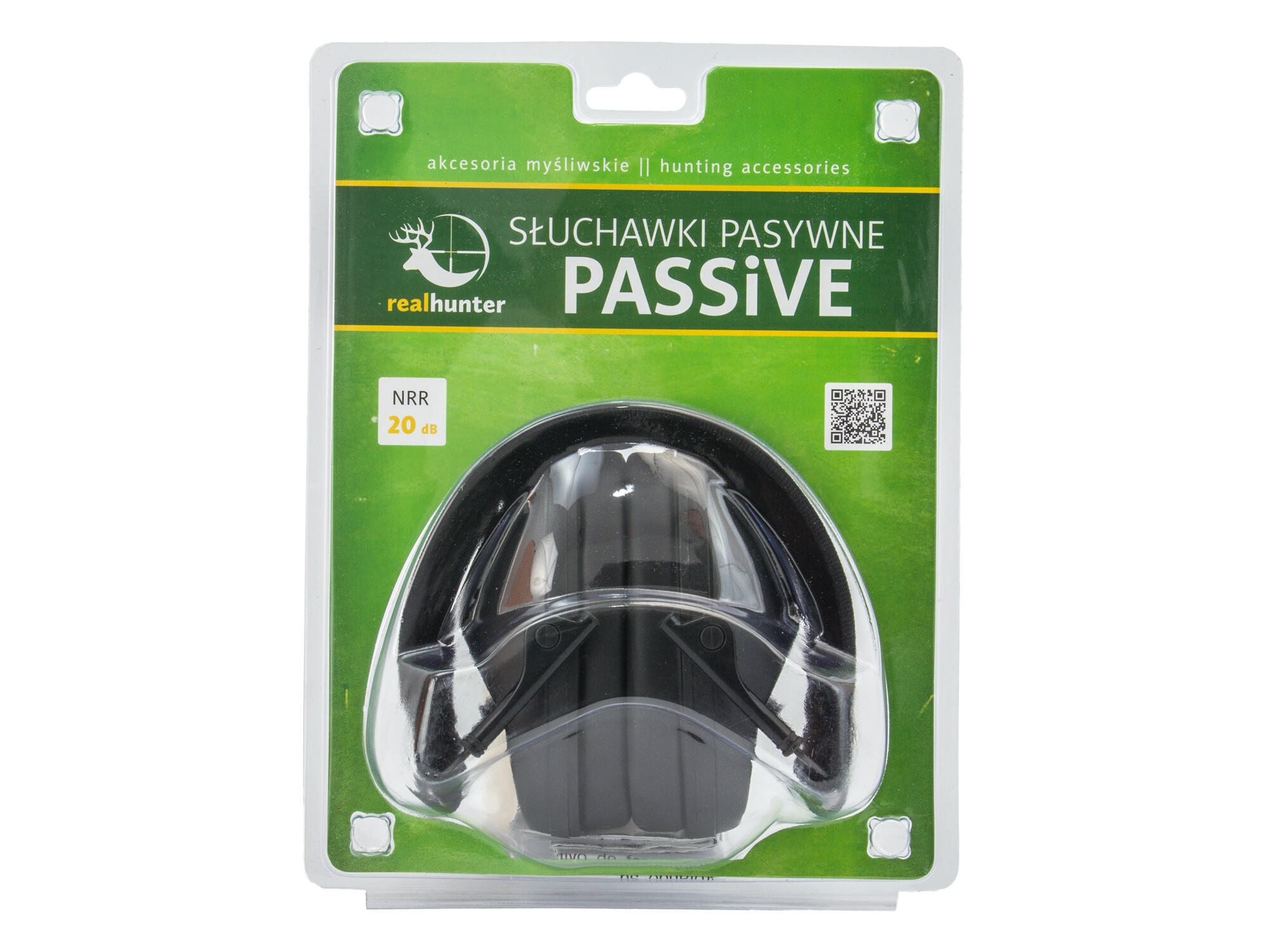 Słuchawki RealHunter Passive czarne 2/6
