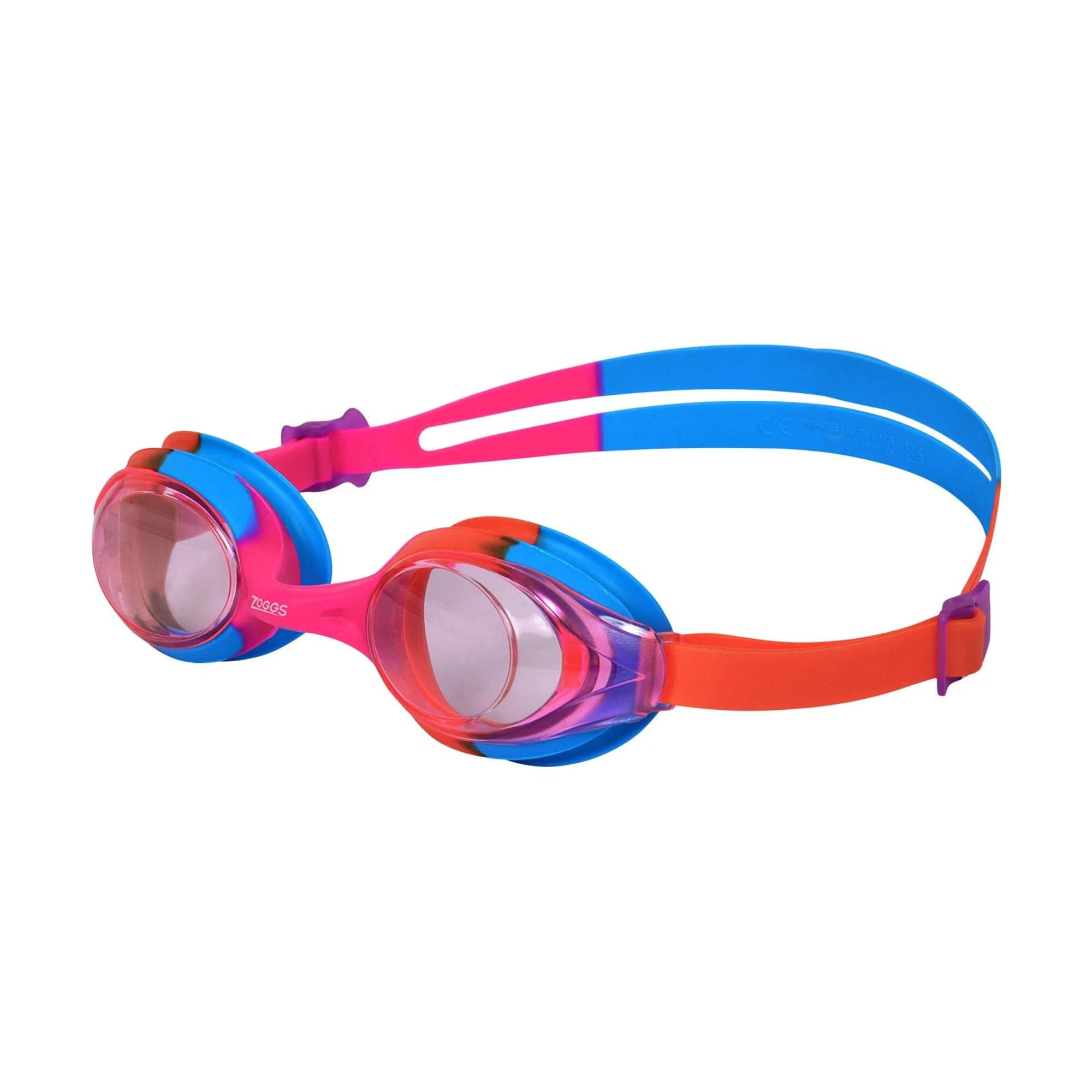 Childrens/Kids Bondi Swimming Goggles (Pink/Orange/Blue) 2/2