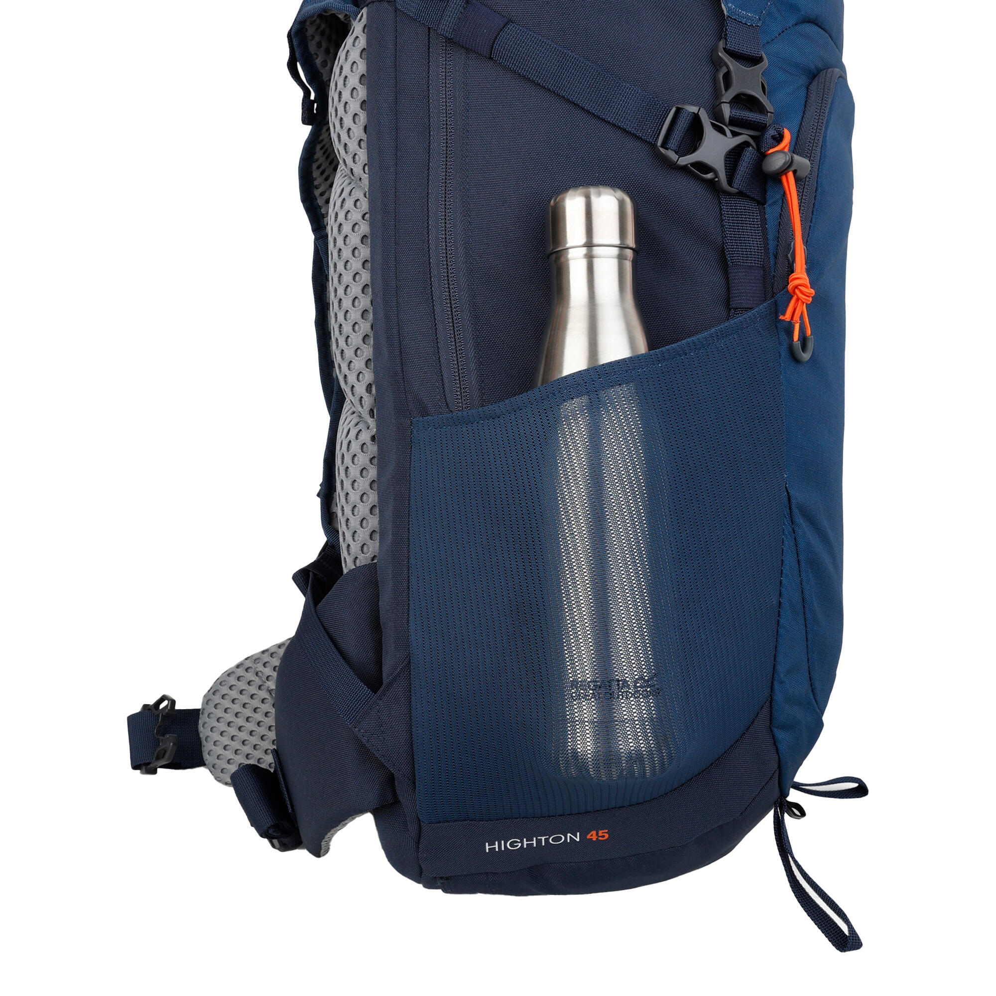 Rucksack "Highton V2", 45l Damen und Herren Marineblau/Dunkles Jeansblau 3/5