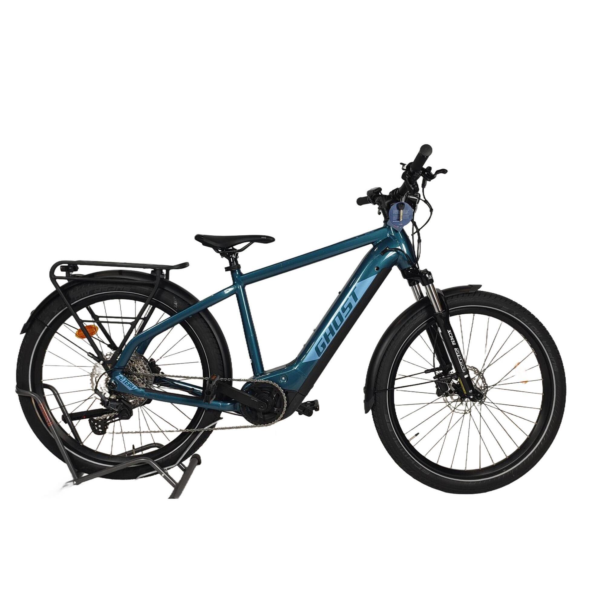 Ghost - Ghost E-teru Y Universal Eq — Vtc Électrique 630 Wh, 27.5" (occasion) - Vélo Tout Chemin - Bleu - 40 M - Decathlon