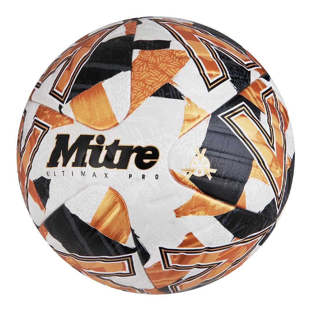 "Ultimax Pro" Fußball 2024 Damen und Herren Weiß/Schwarz/Orange 2/2