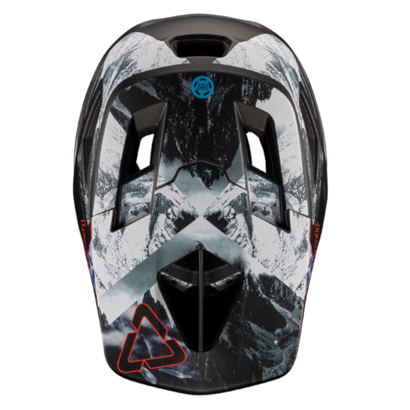 Leatt Gravity 4.0 Alpine Full Face Helmet Black/White 3/8