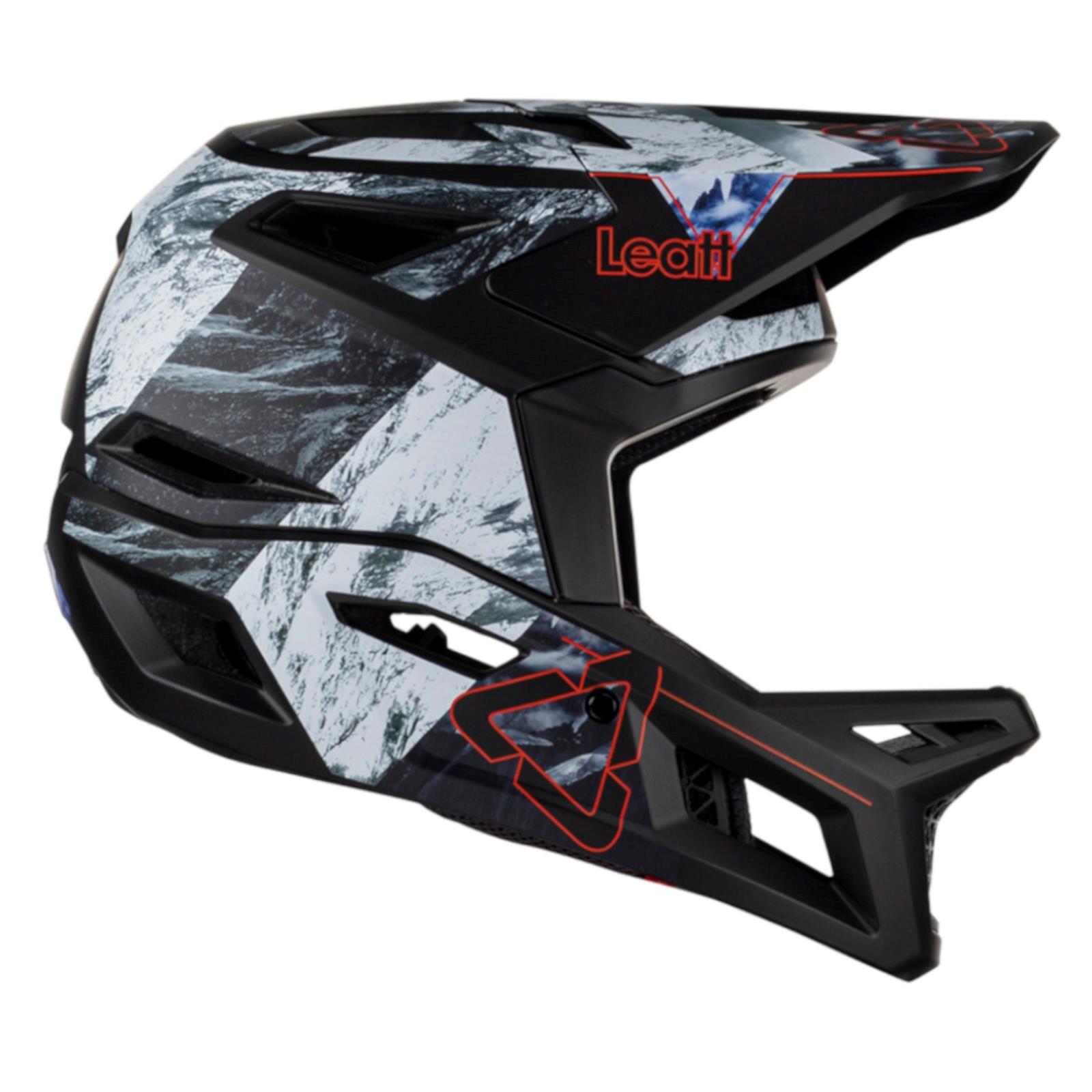Leatt Gravity 4.0 Alpine Full Face Helmet Black/White 2/8