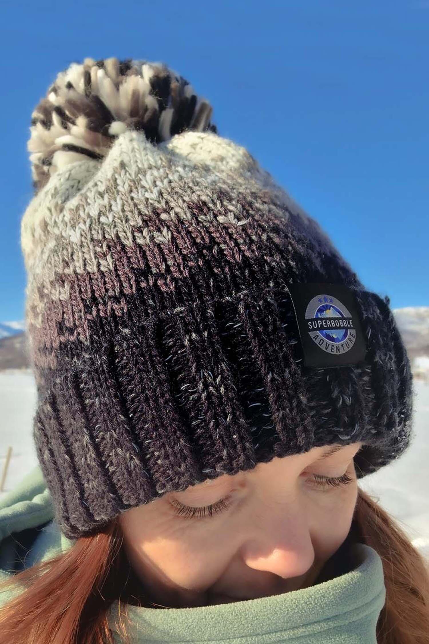 Winters Storm Nordic Knit Hat 3/4
