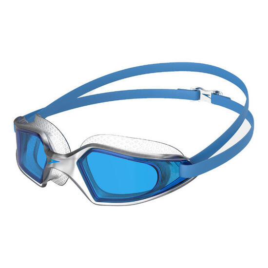 HYDROPULSE Schwimmbrille Erwachsene blau/silber UV-Schutz
