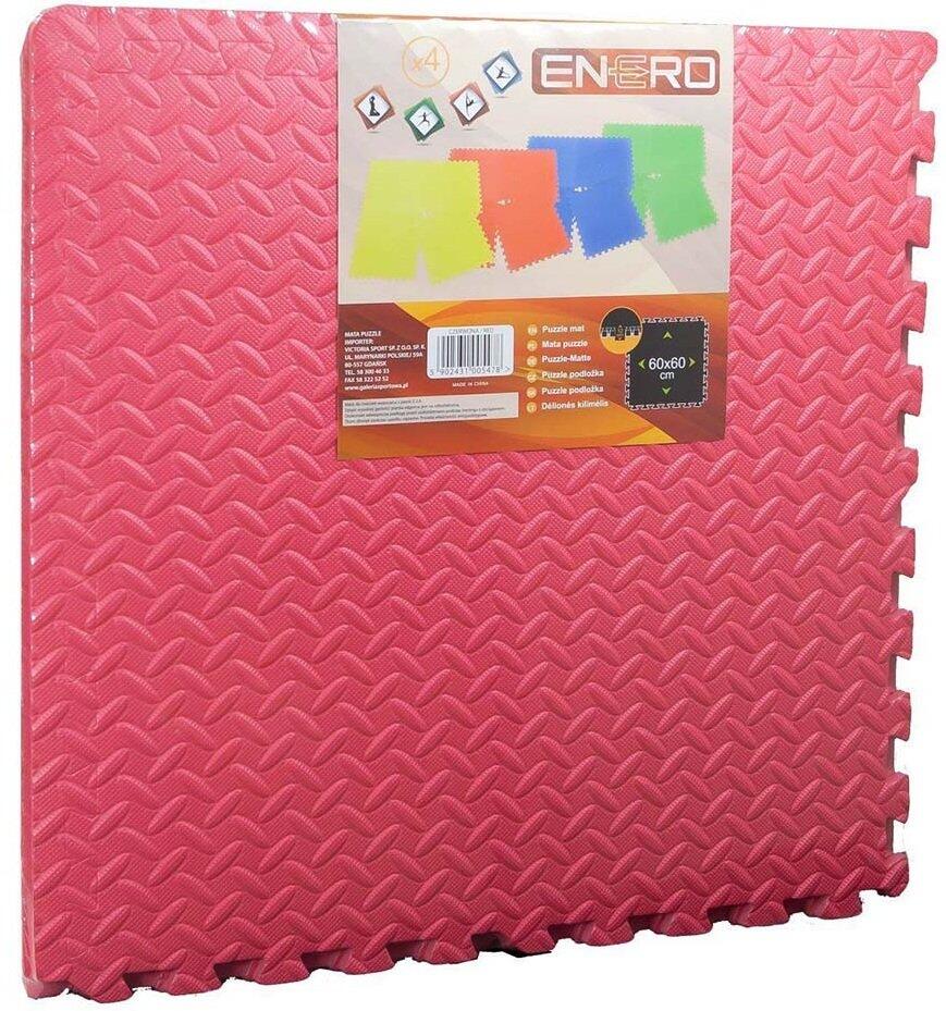 Mata puzzle piankowe Enero Eva 60x60x1,2 cm 4 sztuki czerwona 1005478